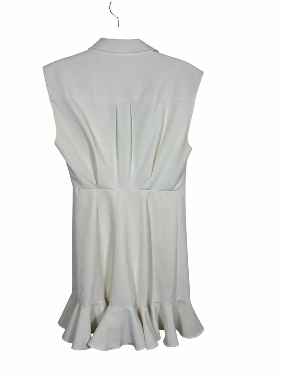 cinq a sept Off-White Sleeveless Wrap Ruffle Mini Dress NWOT - Picture 6 of 7